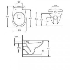 Унитаз Ideal Standard Ecco (W740601) подвесной