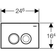 Кнопка Geberit Delta 21 115.125.11.1