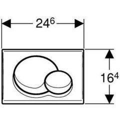 Кнопка Geberit Samba 115.770.GM.1