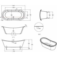 Ванна акриловая Burlington Clearwater Bateau