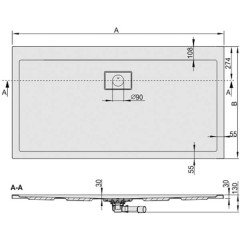 Акриловый поддон Sanplast B/SPACE 90x170x3