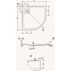 Акриловый поддон Sanplast BP-AVII/EX 100x100x4,5