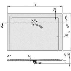 Мраморный поддон Sanplast B-M/SPACE 90x130x1,5