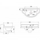 Раковина Burlington Curved Cloakroom