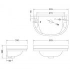 Раковина Burlington Round Cloakroom