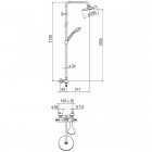 Душевой гарнитур Nobili ABC AB87030/30CR с термостатом