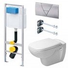 Инсталляция Viega Eco Plus 673192 + унитаз Duravit D-Code 253509 + крышка Duravit 006731