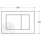 Клавиша смыва двойная Migliore ML.PLC-27.051.BR