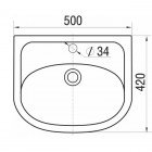 Раковина мебельная Керамин Сити 500