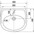 Раковина Керамин Сити 550