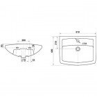 Раковина Керамин Чезаро 600