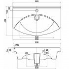 Раковина мебельная Керамин Чезаро 650