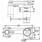 Скрытая часть смесителя Kludi Bozz 38243