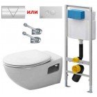 Инсталляция Viega Eco 673192 + унитаз Duravit Duraplus 254709 с сиденьем