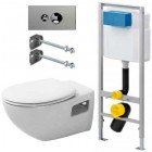 Инсталляция Viega Eco-WC 673192 + унитаз Duravit Duraplus 254709 с сиденьем