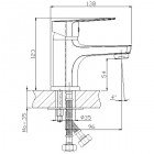 Смеситель для раковины Rossinka Silvermix S35-11