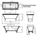 Ванна акриловая Magliezza Riccarda BR 174x77