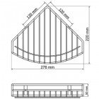 Полка металлическая угловая WasserKRAFT K-1711