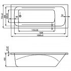 Ванна акриловая Roca Line 170x70 ZRU9302924