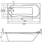 Ванна акриловая Roca Uno 160x75 ZRU9302869