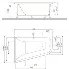 Панель фронтальная для ванны Am.Pm Spirit W72A-160L100W-P2