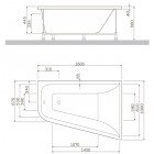 Панель фронтальная для ванны Am.Pm Spirit W72A-160R100W-P2