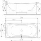 Панель фронтальная для ванны Am.Pm Sensation W30A-180-000W-PWNF