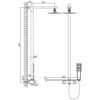 Душевая система Lemark Tropic LM7001C