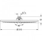 Верхний душ Grohe Rainshower Cosmopolitan Metal 27477000