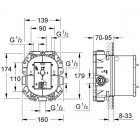 Скрытая часть смесителя Grohe Rapido T 35500000