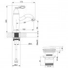 Смеситель для раковины Lemark Prime LM6106BRG