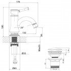 Смеситель для раковины Lemark Peretto LM6306RB