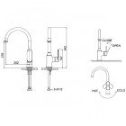 Смеситель для кухни Bravat Opal F7125183CP-RUS