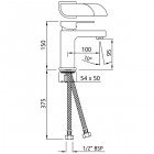 Смеситель для раковины Jaquar Alive ALI-CHR-85011B