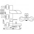 Смеситель для ванны Jaquar Alive ALI-CHR-85119