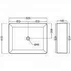 Раковина накладная Jaquar JDS JDS-WHT-25907N