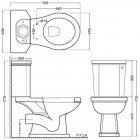 Унитаз Jaquar Queen’s QNS-WHT-7751P+QNS-WHT-7201