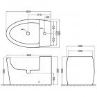 Биде Jaquar Vignette VGS-WHT-81151