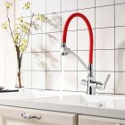 Смеситель для кухни Lemark Comfort LM3070C-Red