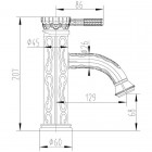 Смеситель для раковины Lemark Jasmine LM6606ORB