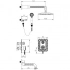 Душевая система встраиваемая Lemark Jasmine LM6622ORB