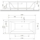 Ванна акриловая Am.Pm Admire W1AA-190-090W-A