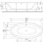 Ванна акриловая Am.Pm Admire W1AA-190C095W-A