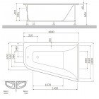 Панель фронтальная для ванны Am.Pm Inspire W5AA-160R100W-P64