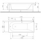 Панель боковая для ванны Am.Pm Inspire W5AA-180-080W-S64