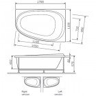 Ванна акриловая Am.Pm Sensation W30A-170L110W-D