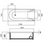 Ванна акриловая гидромассажная Am.Pm Spirit W72W-170-070W1D