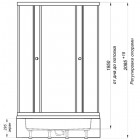 Душевой угол Triton Стандарт В1 квадраты 100x100