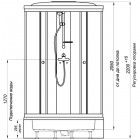 Душевая кабина Triton Стандарт В3 ДН4 квадраты 100x100