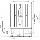 Душевая кабина Triton Стандарт Б3 ДН4 мозаика 90x90